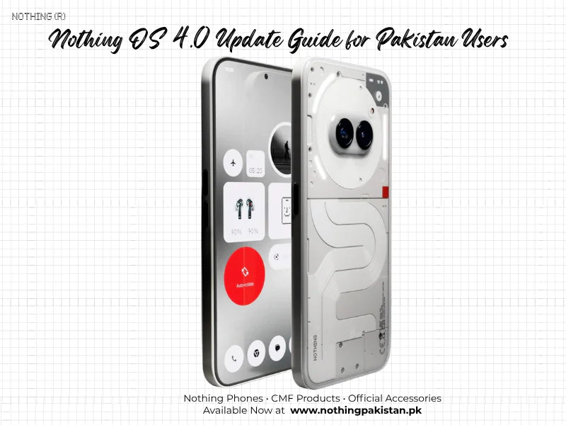 Nothing OS 4.0 update guide shown on a phone for Pakistan users